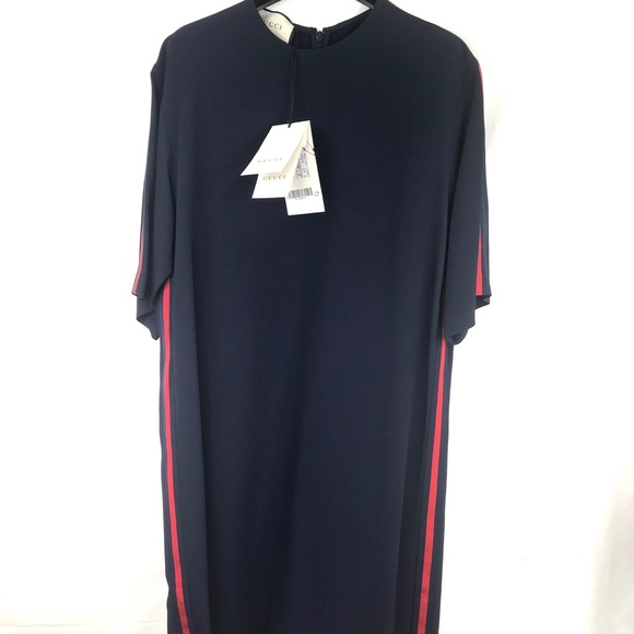 NWT Gucci Stretch Viscose Tunic Dress With Web - Picture 5 of 6